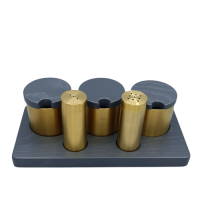 5'li Dikdörtgen Baharatlık(PVD Altın)